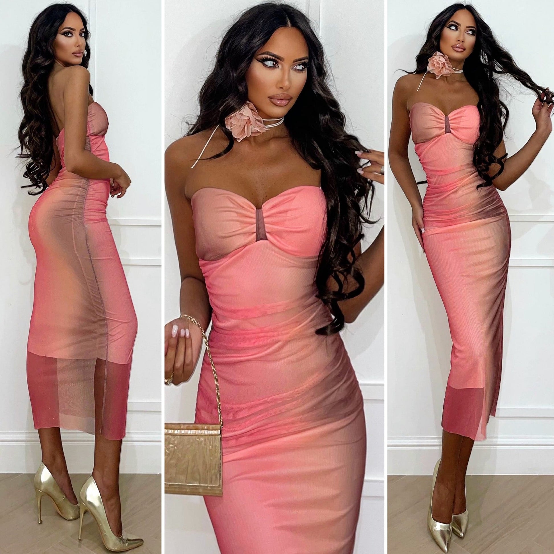 Abito in tulle soft Pink