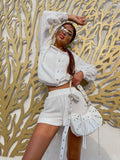 Set short più camicia bianco