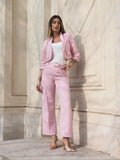 Completo due pezzi giacca e pantalone rosa