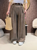 Completo camicia e pantalone stone con cintura