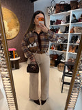 Camicia a quadri con teddy in rilievo