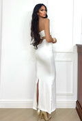Completo top e gonna con stella bianco