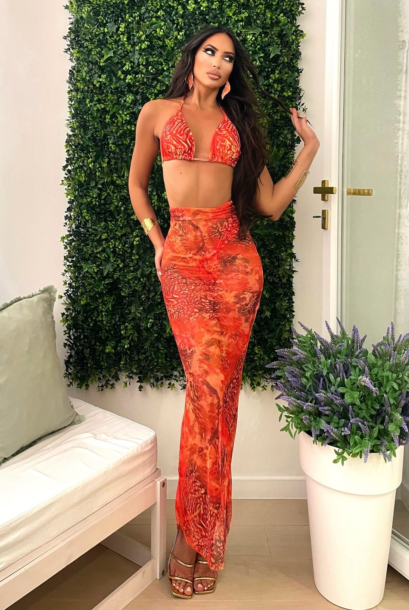 Bikini Tropical Arancio
