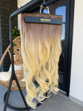 Extension clip mossa champagne platino Superior Quality