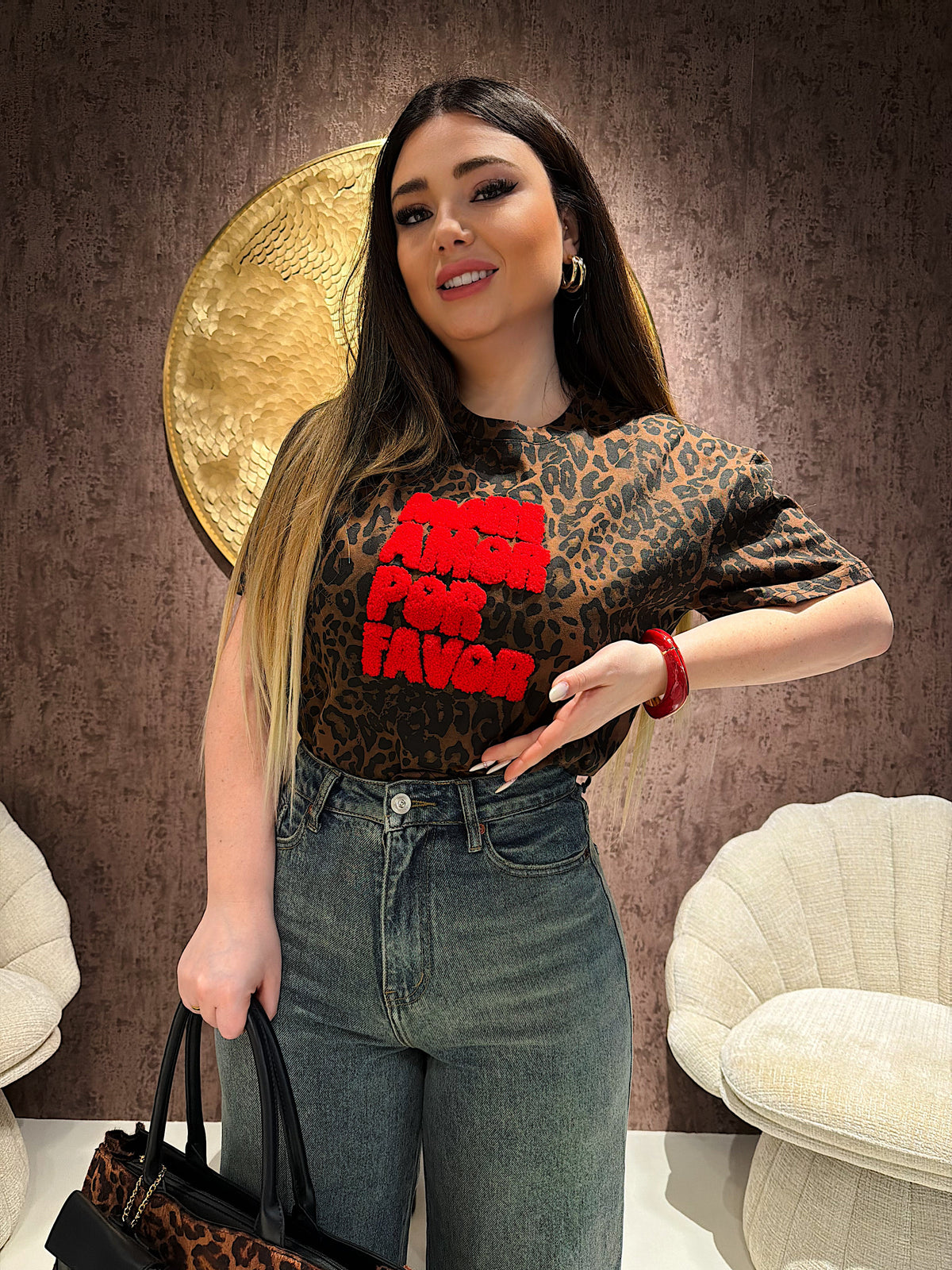T-Shirt maculata more amour