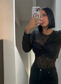 Body in pizzo con top