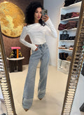Blusa monospalla drappeggiata