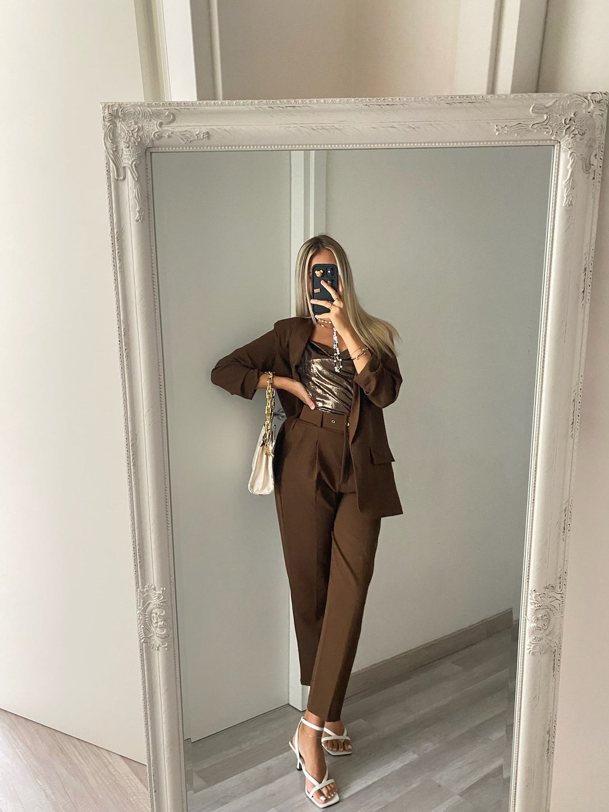 Completo giacca e pantalone choco