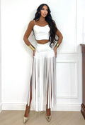Completo frange vibes bianco