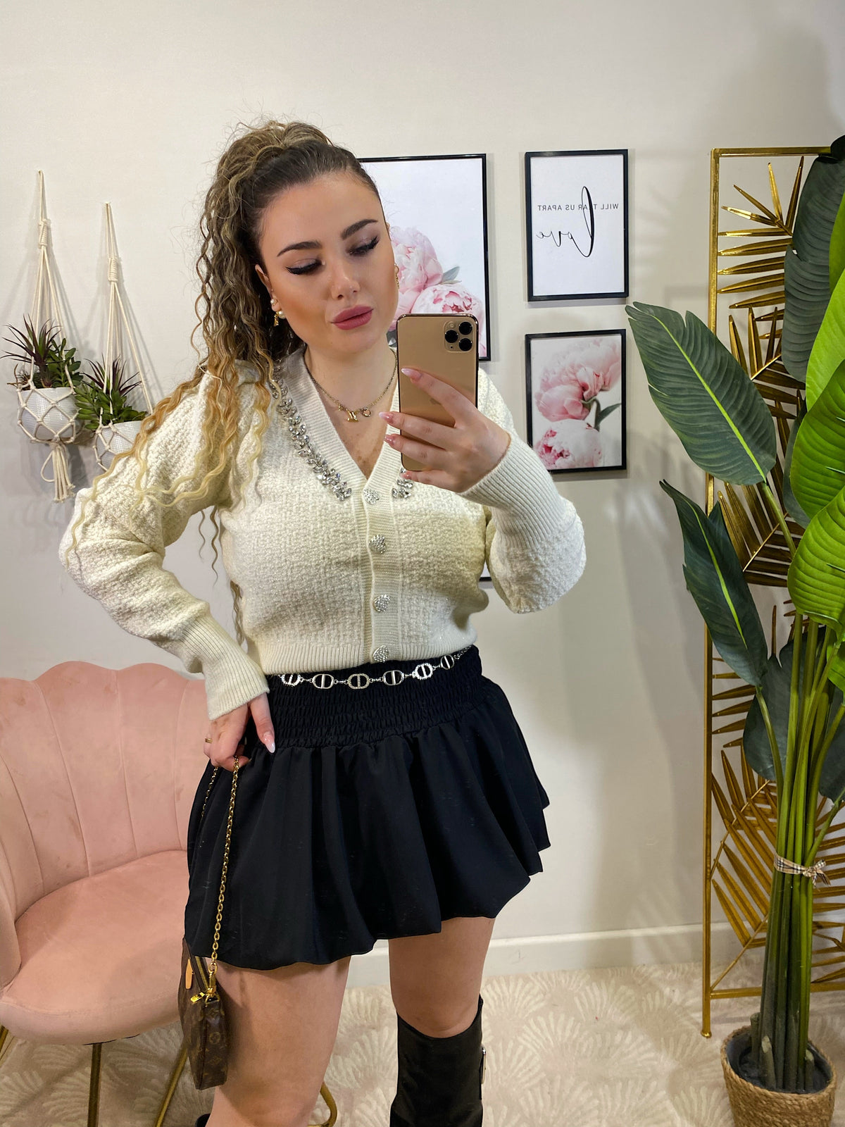 Maglioncino bianco con strass