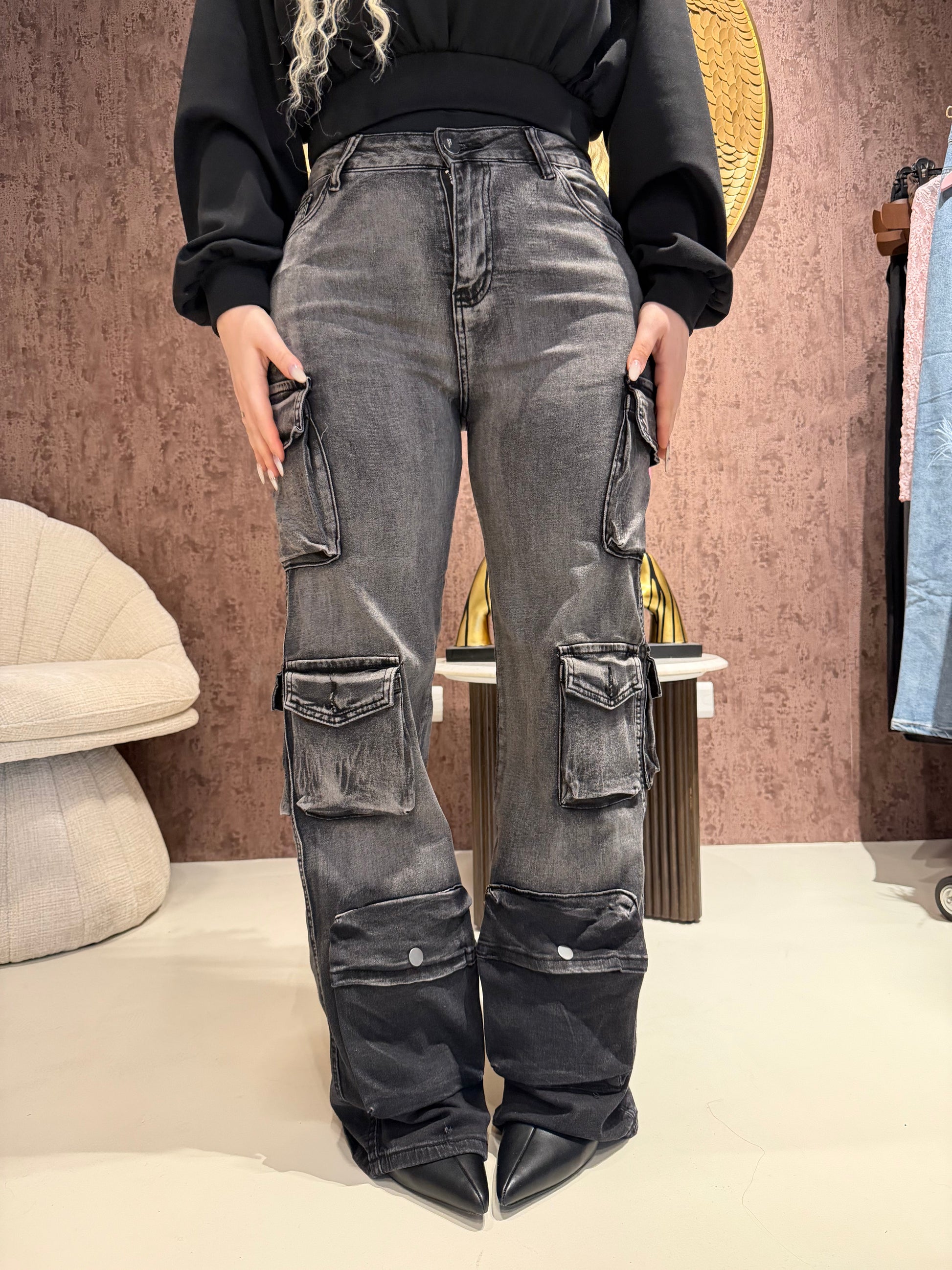 Dark Glam Cargo Jeans