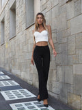 Top bianco con strass argento