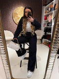 Completo Elastic Denim scuro