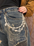 Jeans Ballon con Catenina