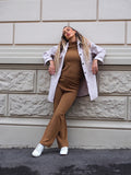 Completo basic maglia e pantalone Camel