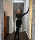 Body in pizzo con top