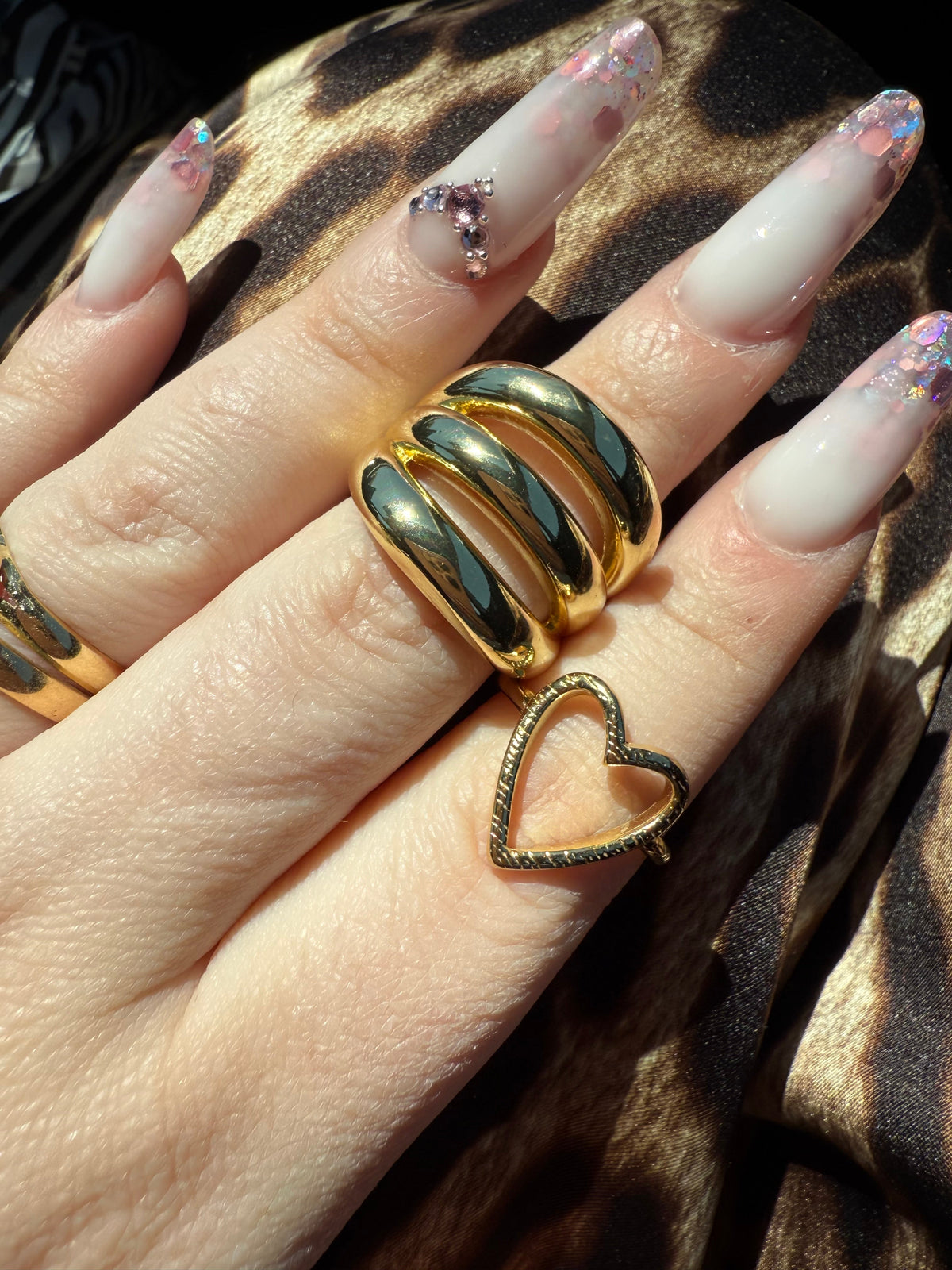 Anello tre fasce oro