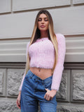 Cardigan morbidissimo rosa pastello