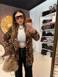 Giacca  animalier con fodera interna