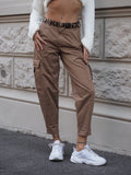 Pantalone cargo choco
