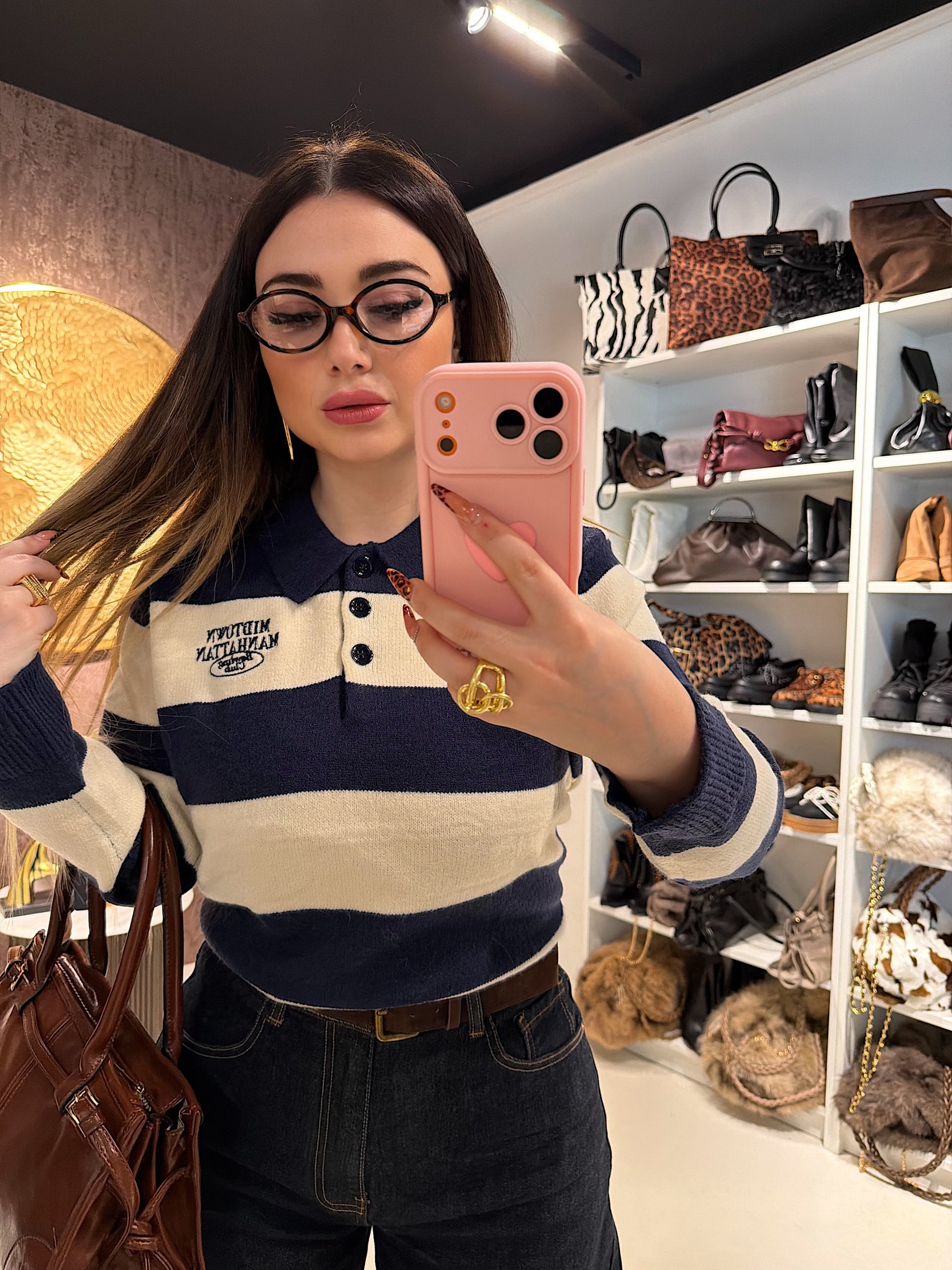 Maglione Manhattan a righe