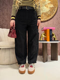 Pantalone ballon con cintura e tasche laterali