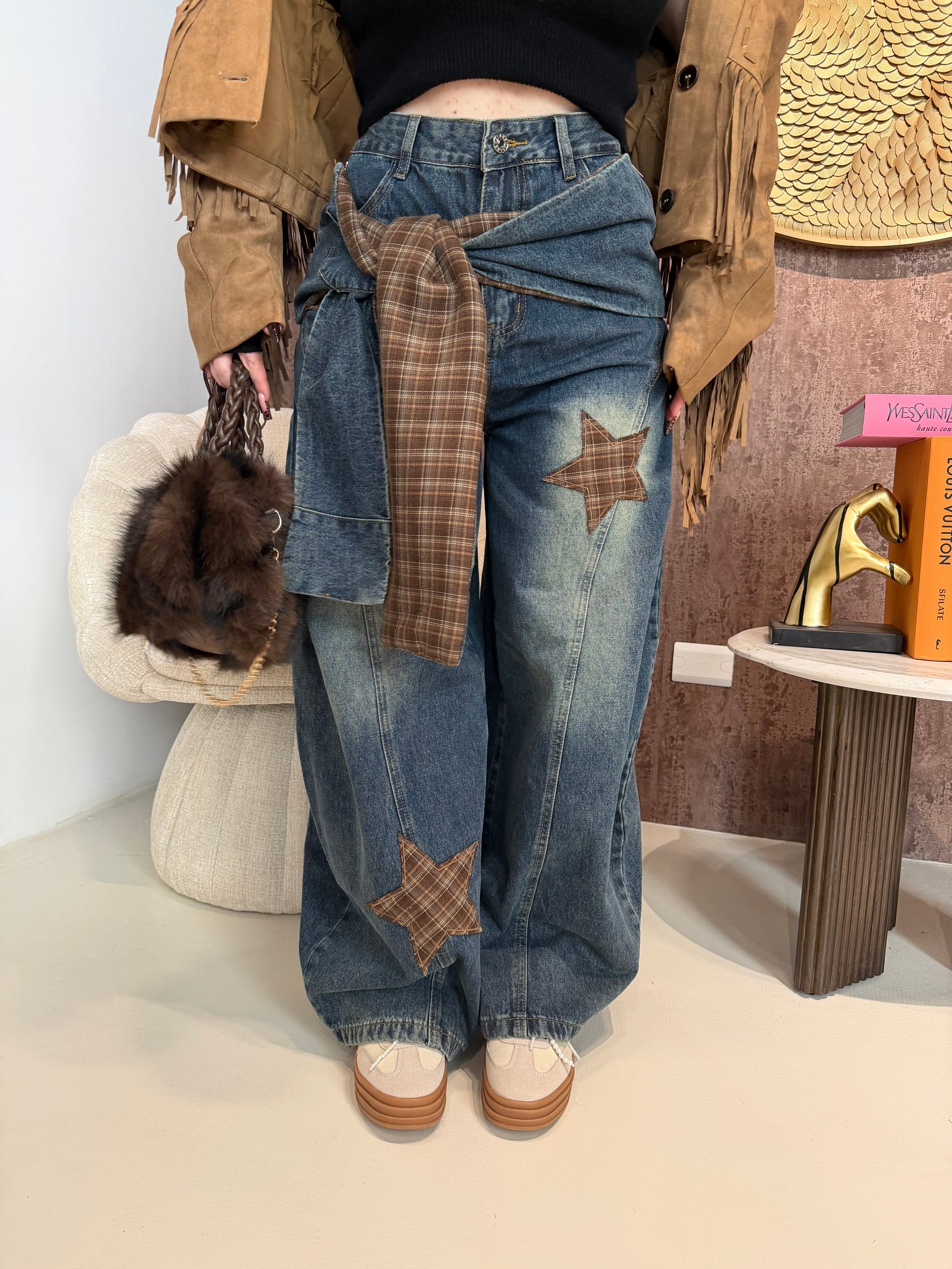 Jeans Street Style con Fascia Rimovibile