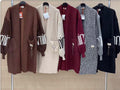Cardigan lungo con polsino