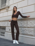 Completo casual/elegant choco
