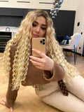 Clip Extension Riccia Biondo platino