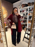 Cardigan lungo con polsino