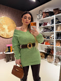 Maglione o mini dress menta