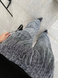 Pantalone glitter silver