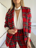 Completo giacca e pantalone scozzese