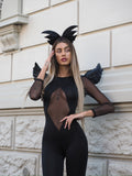 Tuta aderente con trasparenza (Dark Angel)
