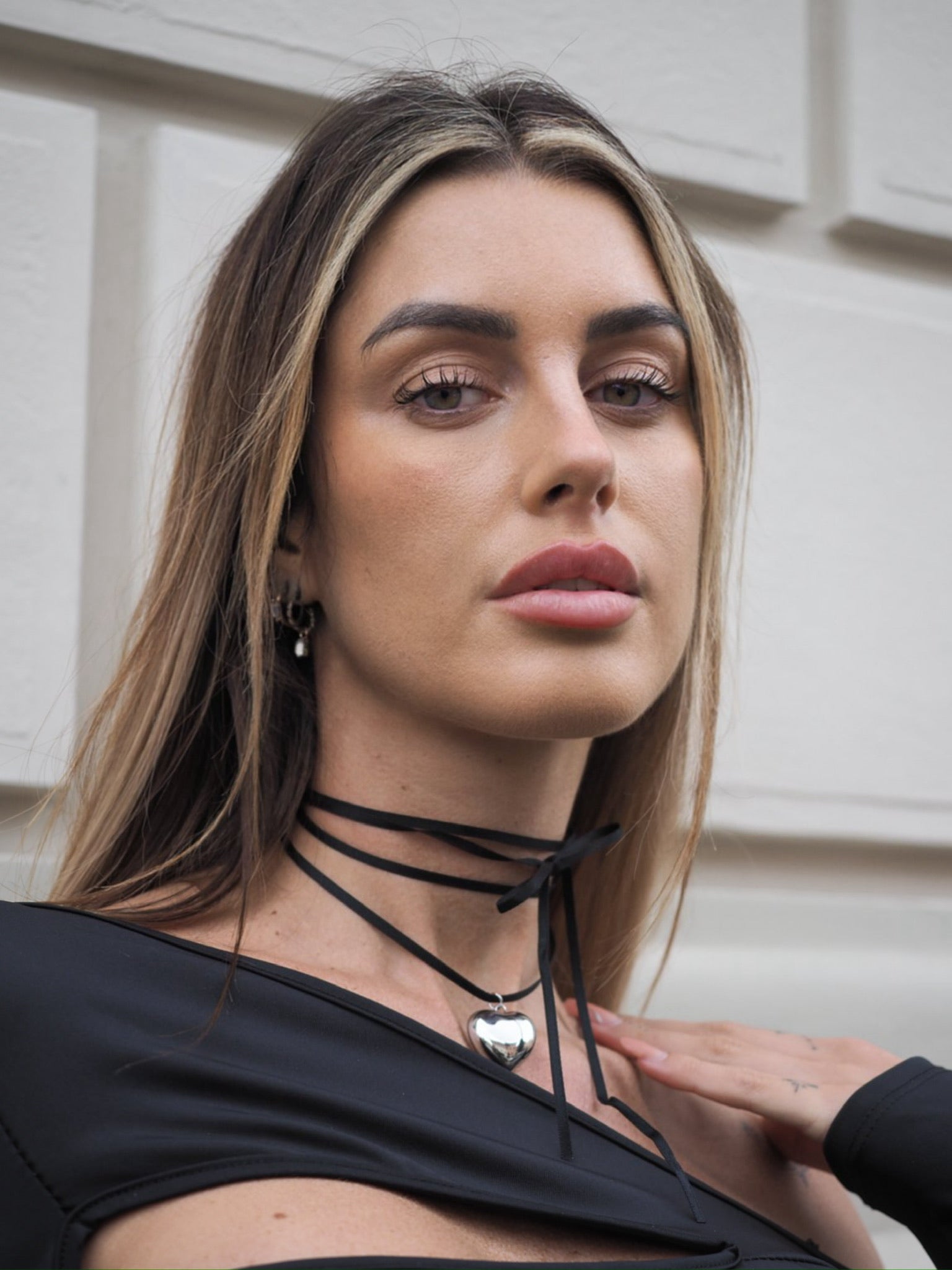Collana con laccio e cuore