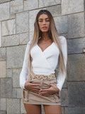 Gonna cargo beige