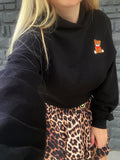 Felpa Teddy nero