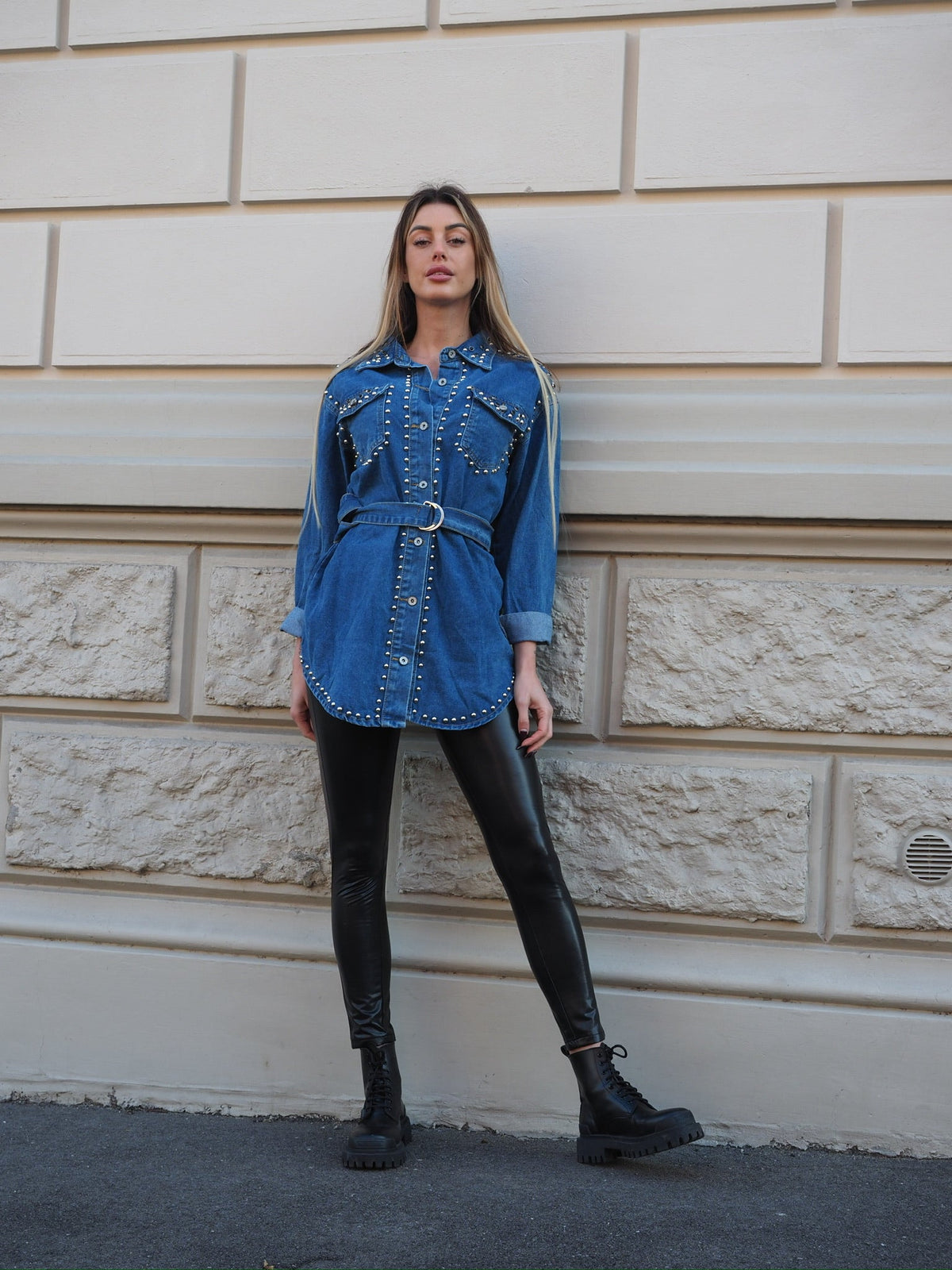 Leggins In ecopelle