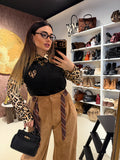 Gilet con cuore maculato i bottoni laterali