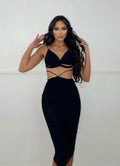 Completo top e loungette nero