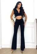 Completo top e pantalone nero