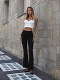 Pantalone nero a zampa