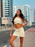 Completo crochet top e gonna vari colori