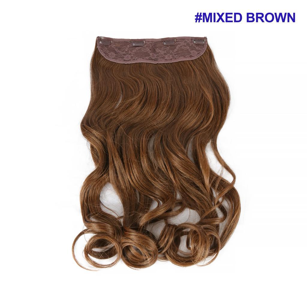 Extension clip mossa mixed brown Superior Quality