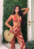 Bikini tre pezzi etnico con pantalone