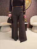 Pantalone city scuro con cinturina