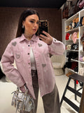 Camicia Denim Rose Hearts