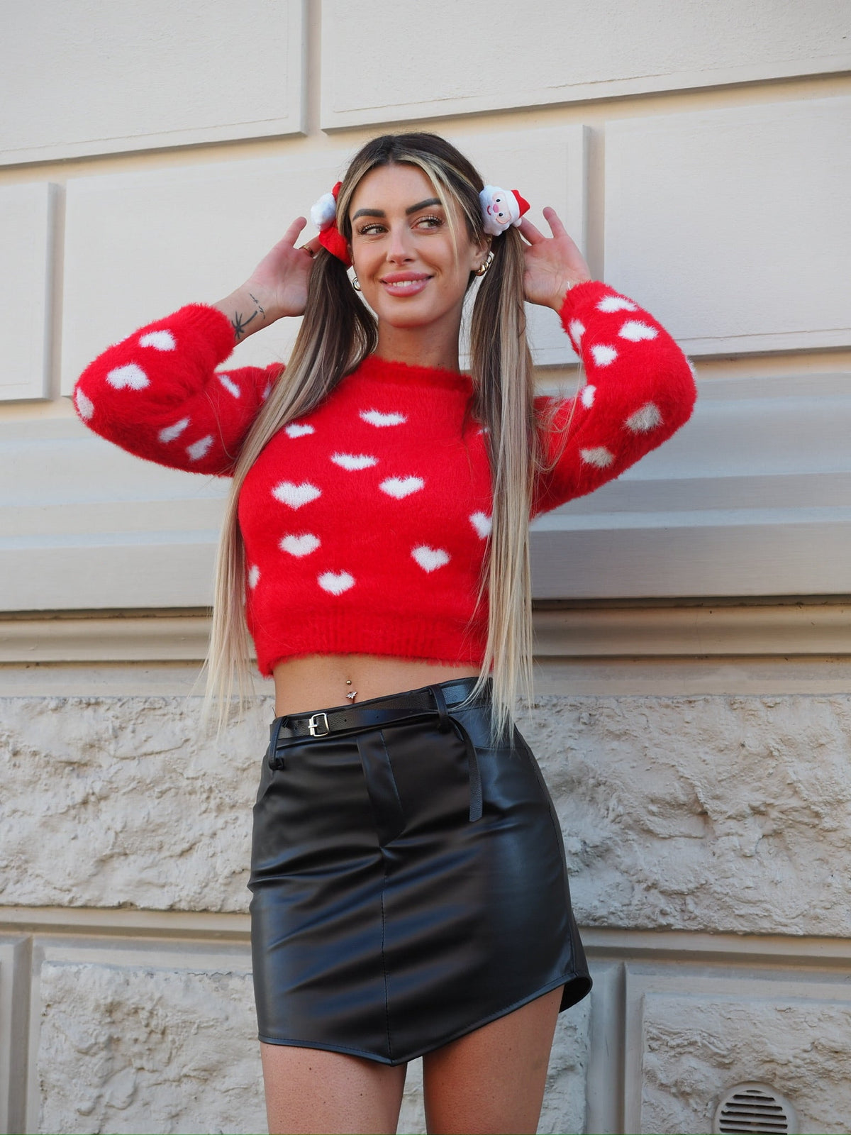 Maglioncino morbidissimo con cuori