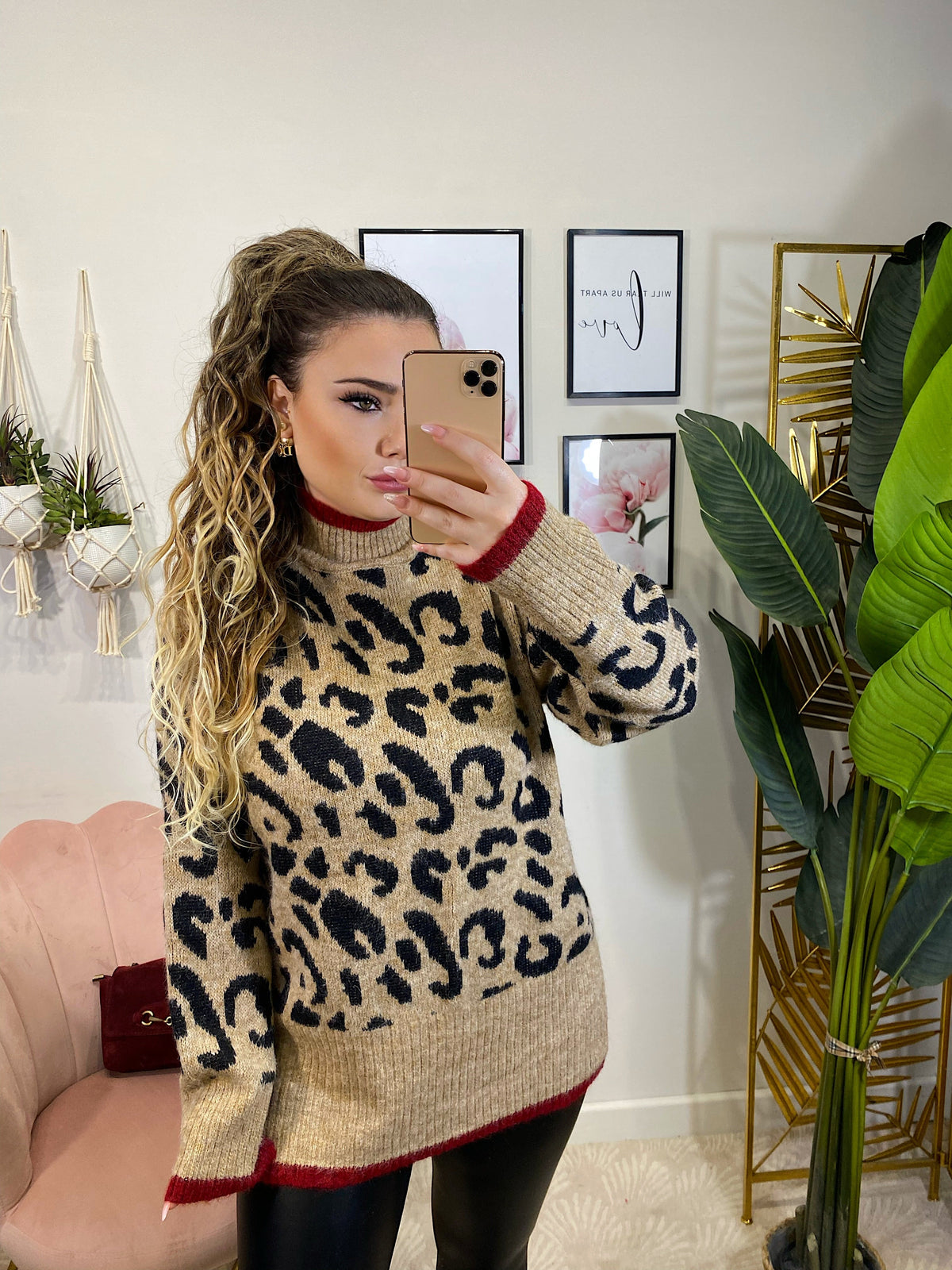 Maxi maglia animalier